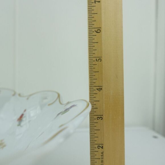 Reichenbach Reticulated Porcelain Footed Serving Bowl Centerpiece Germany - Picture 16 of 16